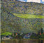 Unterach on Lake Attersee, Austria by Gustav Klimt